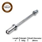 The Cobra Curl Bar - Straight 4 Ft (10kg, 28mm) Hard Chrome