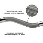 The Cobra Curl Bar - EZ 4 Ft (10kg, 28mm) Hard Chrome - Image 3