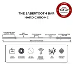 The Sabertooth Bar (20kg, 29mm) Hard Chrome - Remastered - Image 3