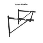 Wall Mount Pull Up Bar 32" - Plain Bar + Knurled Bar + Knurled Neutral handles - Image 4