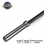 The Sabertooth Bar (20kg, 29mm) Black Hard Chrome - Remastered