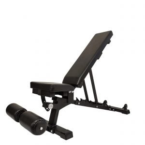 stallion FID adjustable gym bench black in color