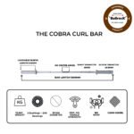 The Cobra Curl Bar - Straight 5 Ft (12.5kg, 28mm) Hard Chrome - Image 2