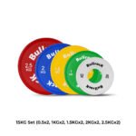 color fractional weight plates 15kg set