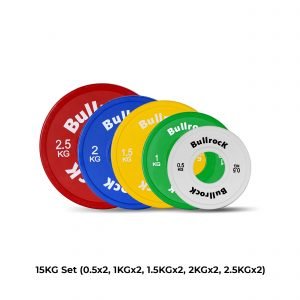 color fractional weight plates 15kg set