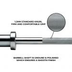 The Cobra Curl Bar - Straight 4 Ft (10kg, 28mm) Hard Chrome - Image 4