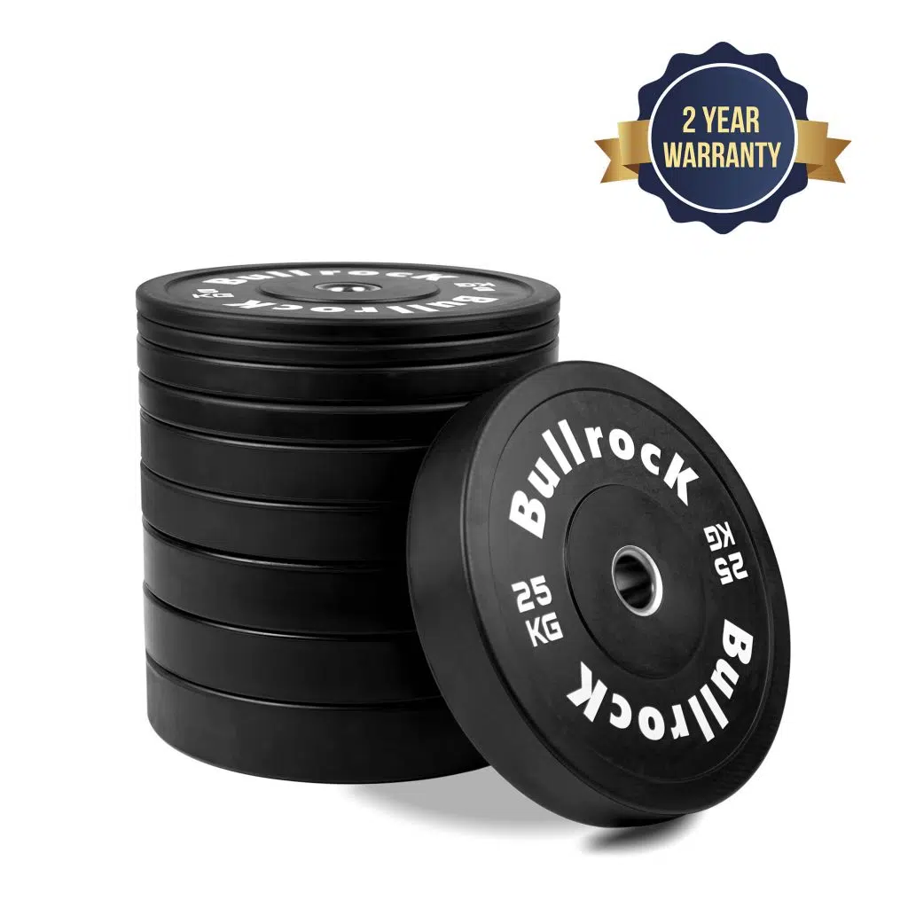 weightlifting rubber bumper weight plates set for gym