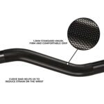 The Cobra Curl Bar - EZ 4 Ft (10kg, 28mm) Black Ceramic - Image 3