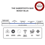 The Sabertooth Bar (20kg, 29mm) Bossy Blue - Remastered - Image 3