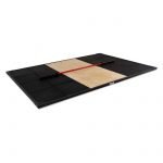 weightlifting platform with barbell set