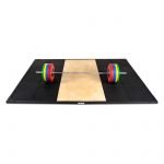 weightlifting platform with plate set