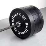 bullrock bumper plates with weightlifting bar