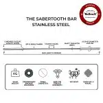The Sabertooth Bar - Stainless Steel (20kg, 29mm) - Remastered - Image 3