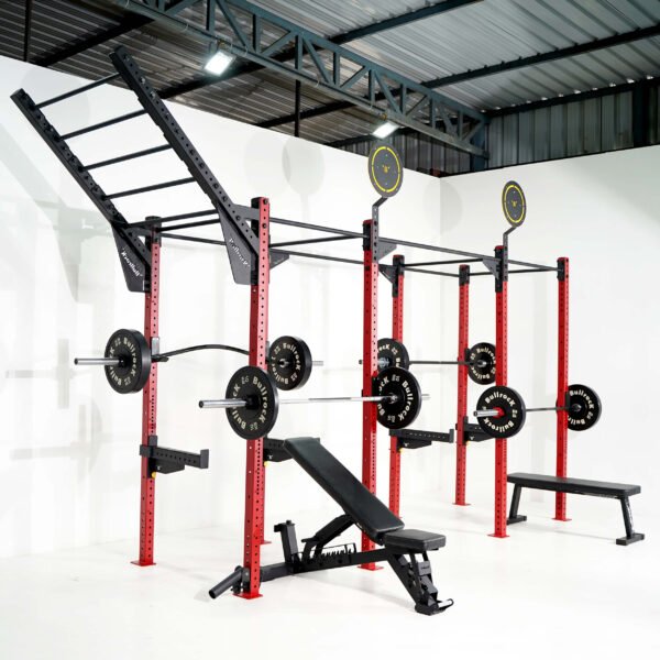 crossfit rig 4 station 41" with rack accessories