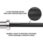 The Cobra Curl Bar - Straight 4 Ft (10kg, 28mm) Black Ceramic - Image 3