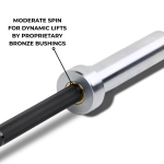 The Short Bar 6ft (15kg,28.5mm) Black Hard Chrome - Remastered - Image 4