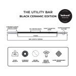 The Cobra Curl Bar - Straight 4 Ft (10kg, 28mm) Black Ceramic - Image 2