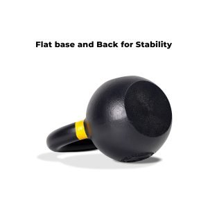 base of cast iron kettlebell