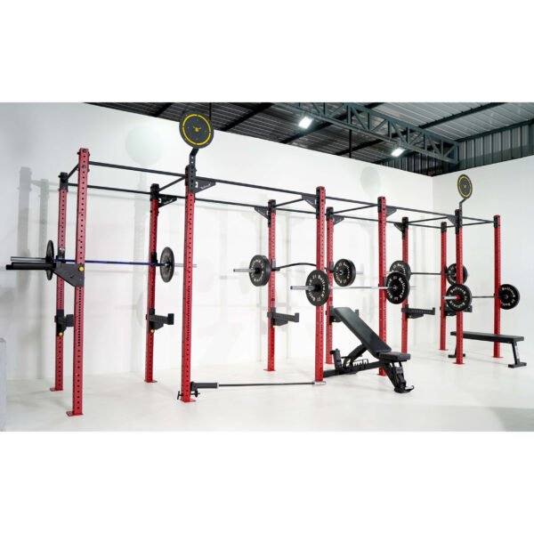 6 station crossfit rig 41 inch with all rack accessories and attachments