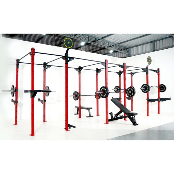 6 stations crossfit rig 68 inch with rack accessories and attachments