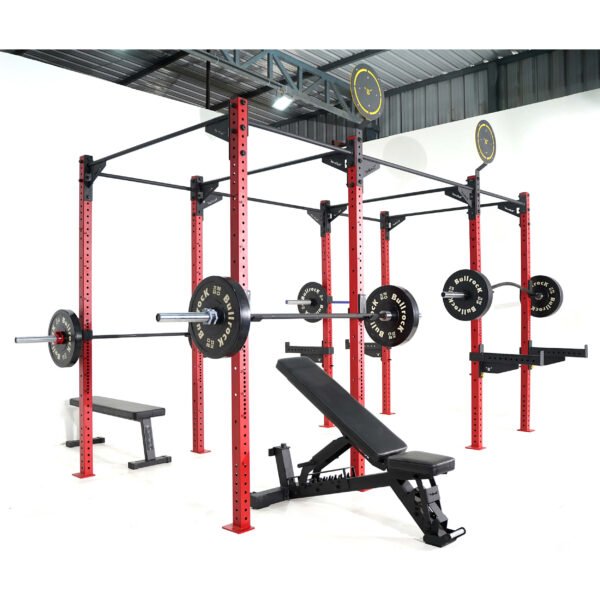 crossfit rig 4 station 68 inch with all rack accessories and attachements