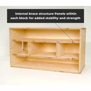 internal structure panels of wood jerk box