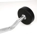 Urethane Fixed Weight Ez Curl Bars Set 100kg - Image 9