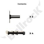 Stainless Steel Weight Horn Pair - 6" - Image 8