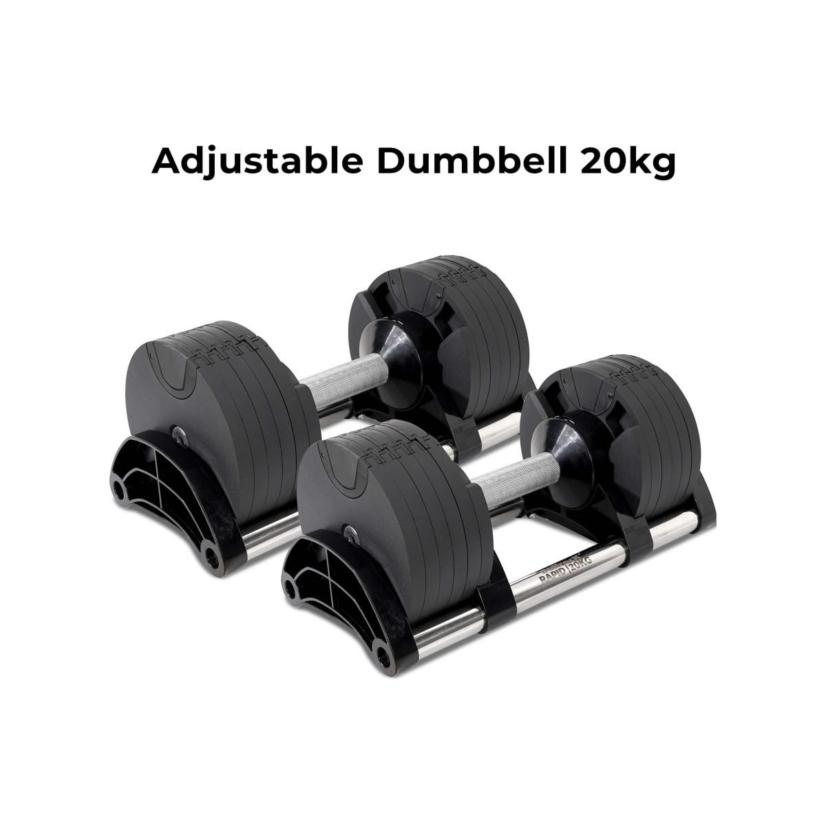 Adjustable Dumbbells Rapid - 20kg and 32kg - 2 kg incremental
