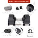 Adjustable Dumbbells Rapid - 20kg and 32kg - 2 kg incremental - Image 4