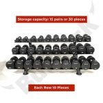 Dumbbell Rack 3-Tier 3TER For Round Dumbbells - Image 2