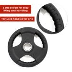 Rubber 3-Cut Grip Weight Plates - Dura-Rubber - Image 6