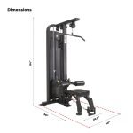 Lat Pull Down Seated Row Combo HF 90kg / 125kg Stack - Image 3