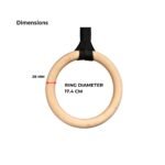 Gymnastic Rings - Wooden - Image 3