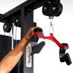 Ergonomic Lat Pull Down Grips Handles 8pcs/Set- Red-Black - Image 8