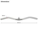 Aluminium EZ Curl Bar Handle 29.5" - Image 3