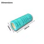 Foam Roller EVA 33*14cm - Turquoise Blue - Image 3