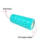 Foam Roller EVA 33*14cm - Turquoise Blue - Image 4