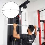 Aluminium Lat Pull Down Bar Handle with 3 holes - Image 5