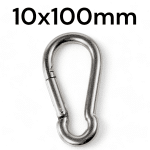 Stainless Steel Carabiner (8x80mm,10x100mm) For Gym Cable Attachments - Image 5