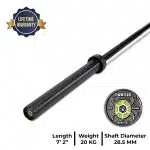 The Black Turtle Bar - (28.5mm, 20kg)