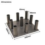 Vertical 9 Bar Holder (Flat Bottom Version) - Image 3