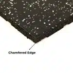 Gym Rubber Tiles - Black & White SBR Top 20mm thick 50x50cm (/Sq mtr price) - Image 2