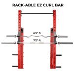 The Rackable EZ Curl Bar (16kg,30mm, 6'2") Hard Chrome - Image 3