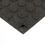 Gym Rubber Tiles - Black & White SBR Top 20mm thick 50x50cm (/Sq mtr price) - Image 8