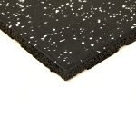 Gym Rubber Tiles - Black & White SBR Top 20mm thick 50x50cm (/Sq mtr price) - Image 4