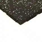 Gym Rubber Tiles - Black & White SBR Top 20mm thick 50x50cm (/Sq mtr price) - Image 4