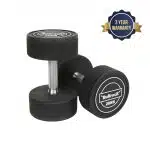Super Rubber Dumbbells (Round Dumbbells for Gym)