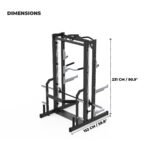 BullrocK Nebula Half Power Rack + Smith Combo - Image 2