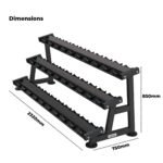 Dumbbell Rack 3-Tier 3TER For Round Dumbbells - Image 2
